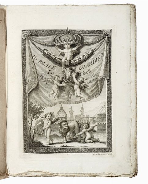 FRANCESCO MARIA SOLDINI : Il Reale Giardino di Boboli nella sua Pianta e nelle sue Statue.  - Asta Libri, autografi e manoscritti - Associazione Nazionale - Case d'Asta italiane