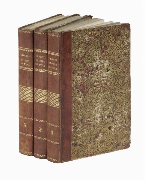 RANIERI GRASSI : Descrizione storica e artistica di Pisa e de' suoi contorni: con 22 tavole in rame...  - Asta Libri, autografi e manoscritti - Associazione Nazionale - Case d'Asta italiane