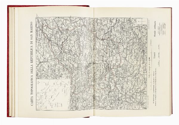 LUIGI DE MONTALBO : Dizionario bibliografico iconografico della Repubblica di San Marino: contenente le indicazioni delle opere pubblicate in varie lingue, con note illustrative, biografiche, rettificative...  - Asta Libri, autografi e manoscritti - Associazione Nazionale - Case d'Asta italiane
