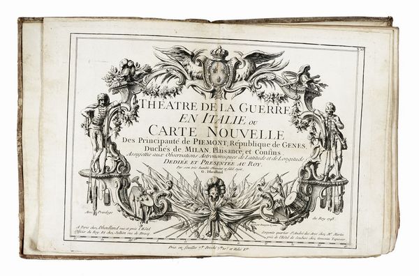 GUILLAUME DHEULLAND : Theatre de la guerre en Italie ou Carte nouvelle des principaut de Piemonte...  - Asta Libri, autografi e manoscritti - Associazione Nazionale - Case d'Asta italiane