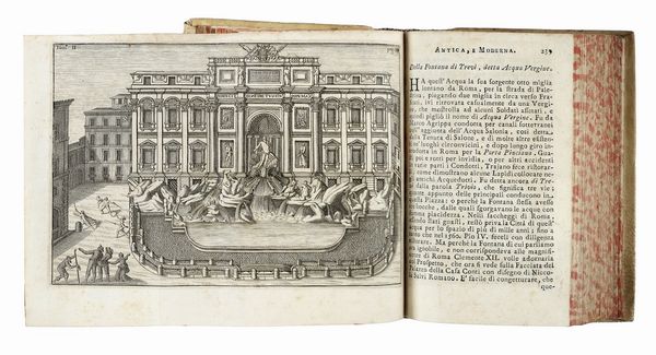Roma antica, e moderna o sia Nuova descrizione di tutti gl'edifizj antichi, e moderni sagri, e profani della citta di Roma: co' nomi degl'autori di tutte le opere di architettura, scultura, e pittura [...] duecento e piu figure in rame...  - Asta Libri, autografi e manoscritti - Associazione Nazionale - Case d'Asta italiane