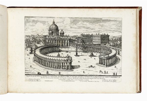 GIOVANNI BATTISTA FALDA : Il nuovo teatro delle fabriche, et edificii, in prospettiva di Roma moderna [...] Libro primo (-terzo).  - Asta Libri, autografi e manoscritti - Associazione Nazionale - Case d'Asta italiane