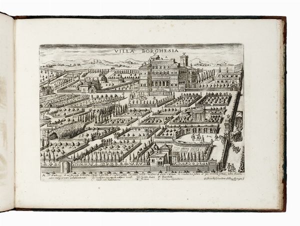 GIOVANNI BATTISTA FALDA : Li giardini di Roma con le loro piante alzate e vedute in prospettiva...  - Asta Libri, autografi e manoscritti - Associazione Nazionale - Case d'Asta italiane