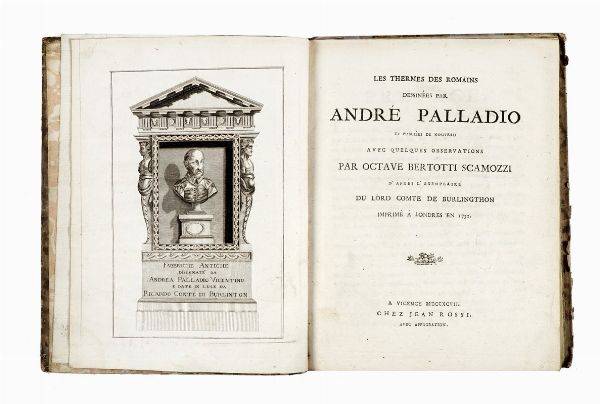 ANDREA PALLADIO : Les thermes des romains dessinees par Andre Palladio...  - Asta Libri, autografi e manoscritti - Associazione Nazionale - Case d'Asta italiane