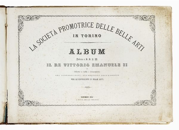 Antonio Fontanesi : LasocietpromotricedellebelleartiinTorino. Album...  - Asta Libri, autografi e manoscritti - Associazione Nazionale - Case d'Asta italiane