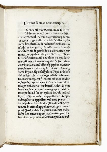 Stilus Romane curie incipit.  - Asta Libri, autografi e manoscritti - Associazione Nazionale - Case d'Asta italiane