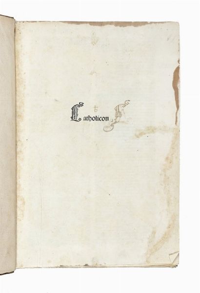GIOVANNI BALBI : Catholicon.  - Asta Libri, autografi e manoscritti - Associazione Nazionale - Case d'Asta italiane
