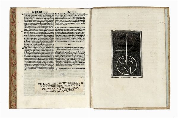 RICHARD MIDDLETON : Ricardus de media villa Super quarto sententiarum.  - Asta Libri, autografi e manoscritti - Associazione Nazionale - Case d'Asta italiane