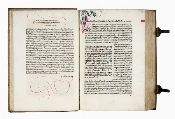 GIOVANNI NANNI : [Auctores vetustissimi]. Fratris Ioannis Annii Viterbensis ordinis predicatorum Theologiae professoris: super opera de Antiquitatibus confecta prefatio incipit.  - Asta Libri, autografi e manoscritti - Associazione Nazionale - Case d'Asta italiane