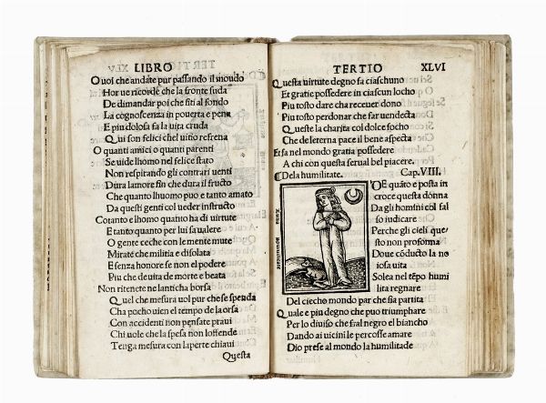 CECCO D'ASCOLI CECCO D'ASCOLI : [L'Acerba] Lo Illustro poeta Cecho Dascholi: con commento nouamente trouato: & nobilmente historiato: reuisto: & emendato: & da molta incorrectione extirpato & da antiquo suo vestigio exemplato. & cetera.  - Asta Libri, autografi e manoscritti - Associazione Nazionale - Case d'Asta italiane