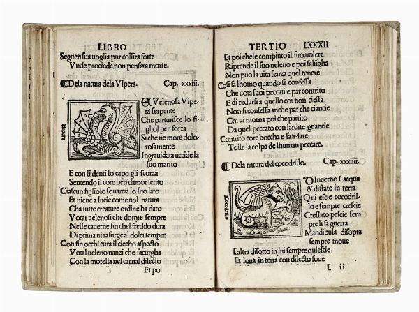 CECCO D'ASCOLI CECCO D'ASCOLI : [L'Acerba] Lo Illustro poeta Cecho Dascholi: con commento nouamente trouato: & nobilmente historiato: reuisto: & emendato: & da molta incorrectione extirpato & da antiquo suo vestigio exemplato. & cetera.  - Asta Libri, autografi e manoscritti - Associazione Nazionale - Case d'Asta italiane