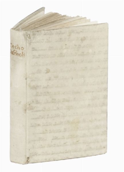 CECCO D'ASCOLI CECCO D'ASCOLI : [L'Acerba] Lo Illustro poeta Cecho Dascholi: con commento nouamente trouato: & nobilmente historiato: reuisto: & emendato: & da molta incorrectione extirpato & da antiquo suo vestigio exemplato. & cetera.  - Asta Libri, autografi e manoscritti - Associazione Nazionale - Case d'Asta italiane