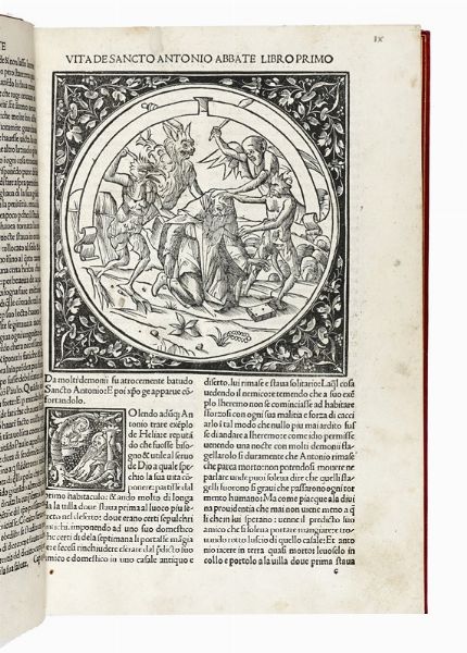 Hieronymus (santo) : Vita di sancti Padri vulgariter historiada.  - Asta Libri, autografi e manoscritti - Associazione Nazionale - Case d'Asta italiane