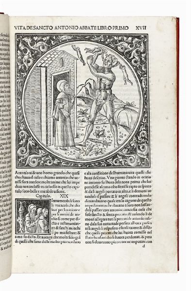 Hieronymus (santo) : Vita di sancti Padri vulgariter historiada.  - Asta Libri, autografi e manoscritti - Associazione Nazionale - Case d'Asta italiane