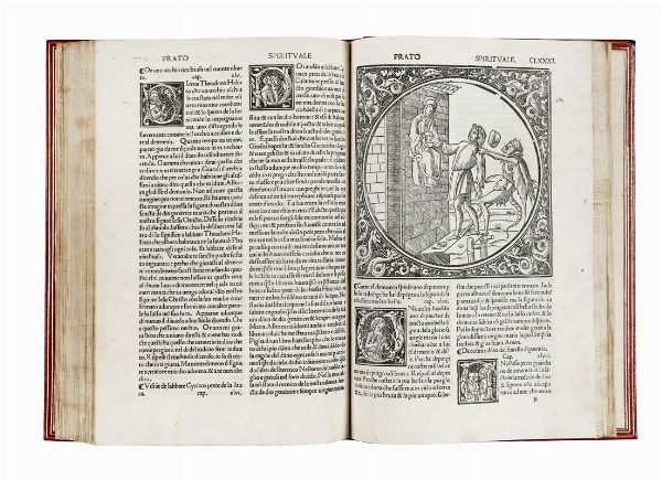 Hieronymus (santo) : Vita di sancti Padri vulgariter historiada.  - Asta Libri, autografi e manoscritti - Associazione Nazionale - Case d'Asta italiane