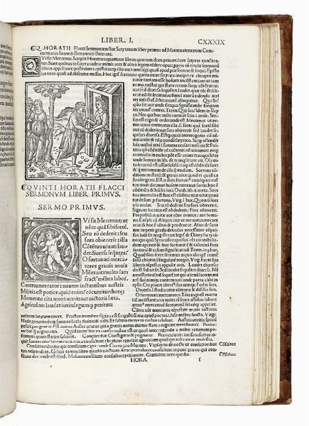 QUINTUS HORATIUS FLACCUS : Odarum libri quatuor: Epodi Carmen saeculare Porphyrio Anto. Manci. Ascensio interpretibus...  - Asta Libri, autografi e manoscritti - Associazione Nazionale - Case d'Asta italiane