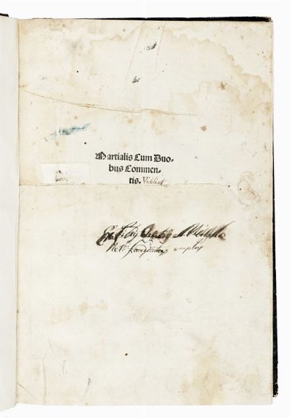 MARCUS VALERIO MARTIALIS : Cum duobus commentis.  - Asta Libri, autografi e manoscritti - Associazione Nazionale - Case d'Asta italiane