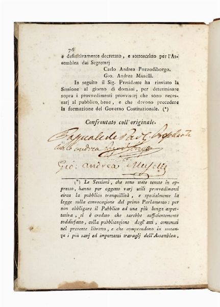 La Corsica a suoi figli.  - Asta Libri, autografi e manoscritti - Associazione Nazionale - Case d'Asta italiane