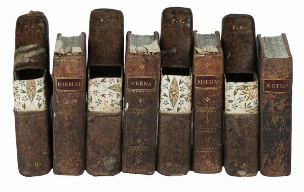 Breviarium romanum [...] Pars hiemalis [- Pars Verna, Pars aestiva, Pars autumnalis].  - Asta Libri, autografi e manoscritti - Associazione Nazionale - Case d'Asta italiane