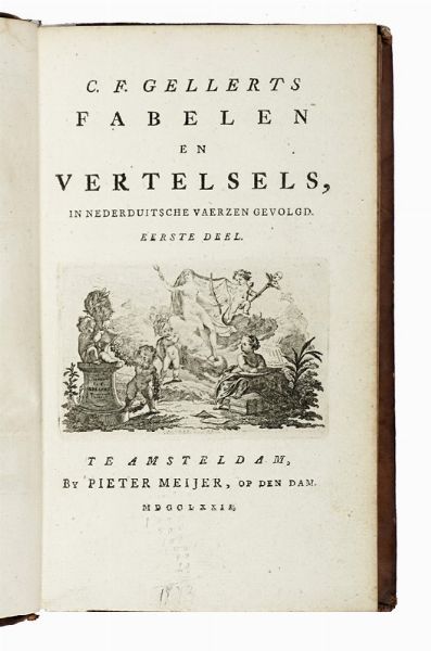 Fabelen en vertelsels in Nederduitsche vaerzen gevolg.  - Asta Libri, autografi e manoscritti - Associazione Nazionale - Case d'Asta italiane
