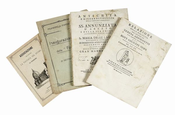 Raccolta di 100 opuscoli di ambito medico, storico, religioso e filosofico.  - Asta Libri, autografi e manoscritti - Associazione Nazionale - Case d'Asta italiane