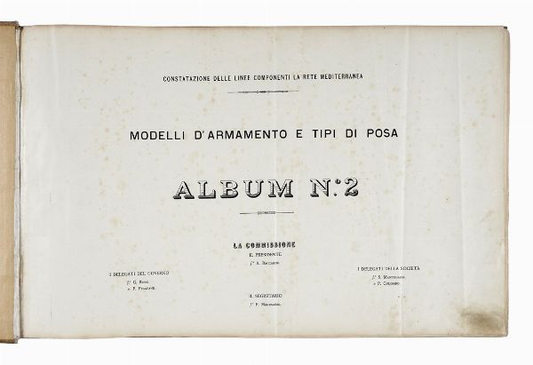 Modelli d'armamento e tipi di posa. Album n. 2.  - Asta Libri, autografi e manoscritti - Associazione Nazionale - Case d'Asta italiane