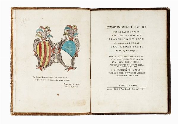 Raccolta di 77 pubblicazioni per nozze.  - Asta Libri, autografi e manoscritti - Associazione Nazionale - Case d'Asta italiane