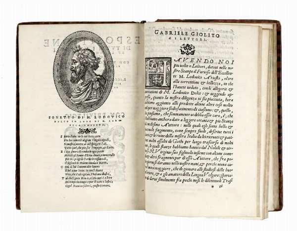 Ludovico Ariosto : Orlando furioso [...] ornato di varie figure con alcune stanze, et Cinque canti d'un nuovo libro...  - Asta Libri, autografi e manoscritti - Associazione Nazionale - Case d'Asta italiane