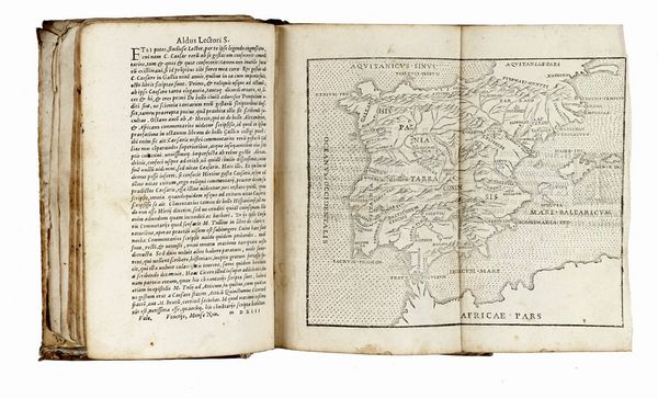 GAIUS JULIUS CAESAR : C. Iulii Caesaris Commentarii ab Aldo Manutio emendati et scholiis illustrati.  - Asta Libri, autografi e manoscritti - Associazione Nazionale - Case d'Asta italiane