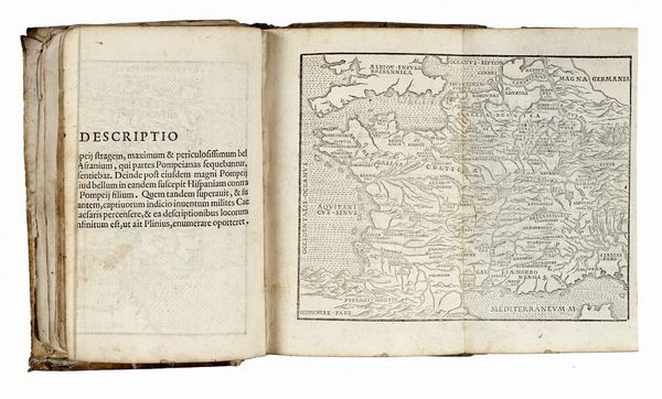 GAIUS JULIUS CAESAR : C. Iulii Caesaris Commentarii ab Aldo Manutio emendati et scholiis illustrati.  - Asta Libri, autografi e manoscritti - Associazione Nazionale - Case d'Asta italiane