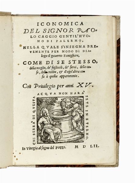 PAOLO CAGGIO : Iconomica...  - Asta Libri, autografi e manoscritti - Associazione Nazionale - Case d'Asta italiane