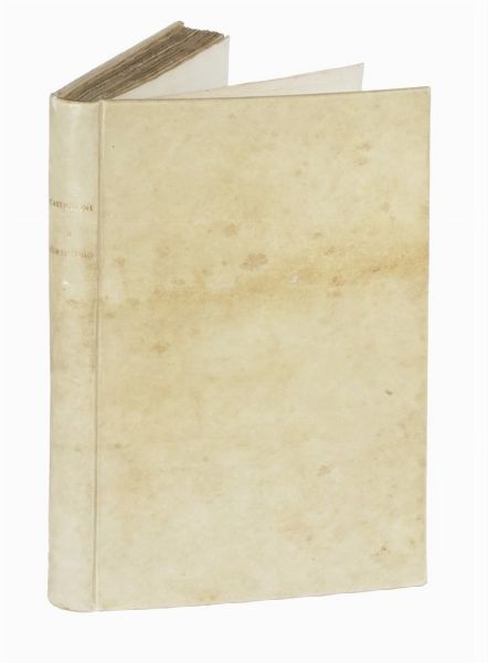 BALDASSARRE CASTIGLIONE : Il libro del cortegiano del conte Baldesar Castiglione.  - Asta Libri, autografi e manoscritti - Associazione Nazionale - Case d'Asta italiane