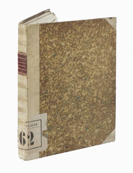 Sopra / Monsignore Bernardino Baldi / da Urbino / Primo Abate di Guastalla / Ragionamento di Giovanni de' Brignoli / Friulano / Professore di Botanica, Agraria e Storia Naturale nel Liceo di Urbino [...]. Raccolta miscellanea.  - Asta Libri, autografi e manoscritti - Associazione Nazionale - Case d'Asta italiane