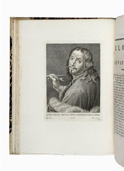 GIOVANNI BATTISTA CECCHI : Serie degli uomini i piu illustri nella pittura, scultura, e architettura con i loro elogi, e ritratti incisi in rame cominciando dalla sua prima restaurazione fino ai tempi presenti. Tomo I (-XII).  - Asta Libri, autografi e manoscritti - Associazione Nazionale - Case d'Asta italiane