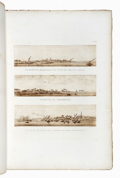 DOMINIQUE VIVANT DENON : Viaggio nel basso e alto Egitto illustrato dietro alle tracce e ai disegni del Sig. Denon.  - Asta Libri, autografi e manoscritti - Associazione Nazionale - Case d'Asta italiane