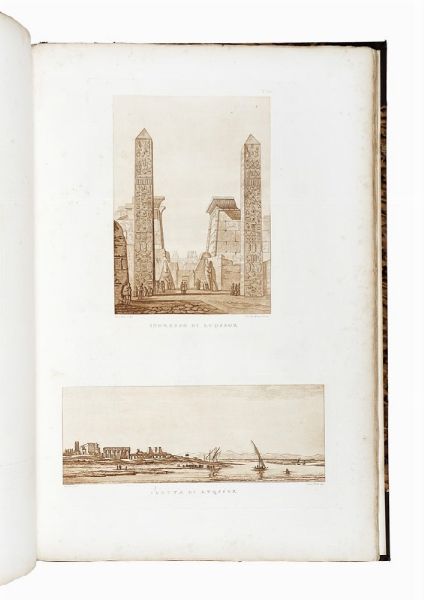 DOMINIQUE VIVANT DENON : Viaggio nel basso e alto Egitto illustrato dietro alle tracce e ai disegni del Sig. Denon.  - Asta Libri, autografi e manoscritti - Associazione Nazionale - Case d'Asta italiane