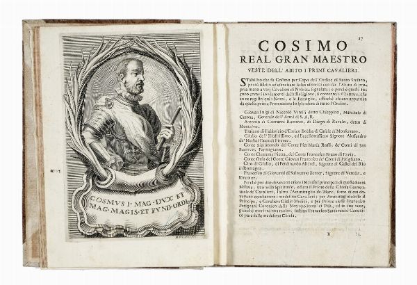 FULVIO FONTANA : L'origine della sacra milizia di Santo Stefano papa, e martire con la serie delle AA. RR. de suoi Gran Maestri, e delle imprese pi segnalate de suoi cavalieri.  - Asta Libri, autografi e manoscritti - Associazione Nazionale - Case d'Asta italiane