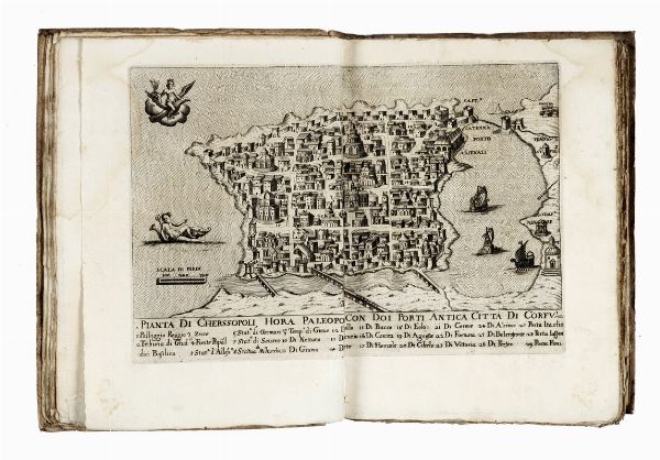 ANDREA MARMORA : Della historia di Corfu [...] Libri otto.  - Asta Libri, autografi e manoscritti - Associazione Nazionale - Case d'Asta italiane