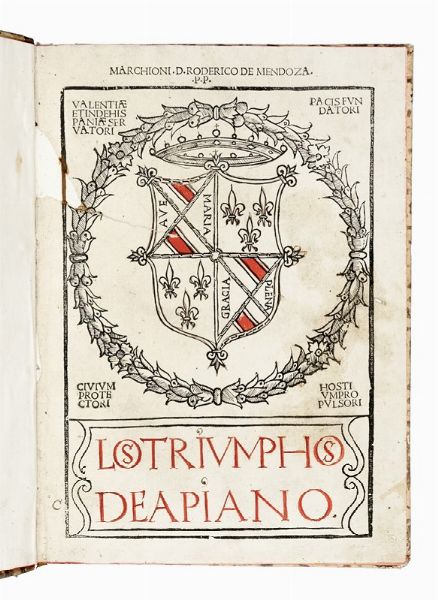 JUAN DE MOLINA : Los Triumphos de Apiano.  - Asta Libri, autografi e manoscritti - Associazione Nazionale - Case d'Asta italiane