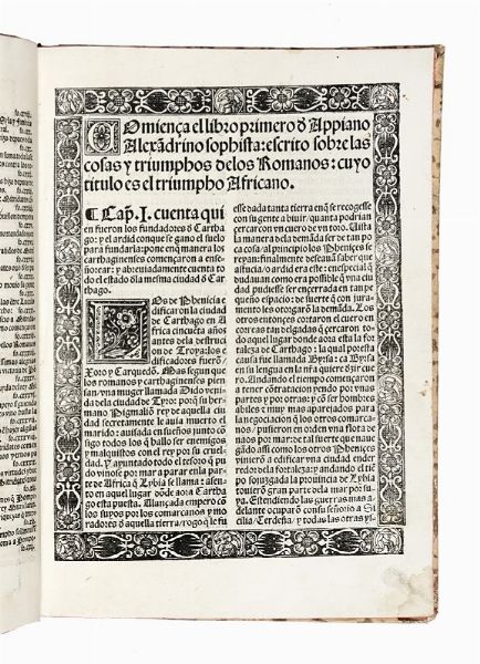 JUAN DE MOLINA : Los Triumphos de Apiano.  - Asta Libri, autografi e manoscritti - Associazione Nazionale - Case d'Asta italiane