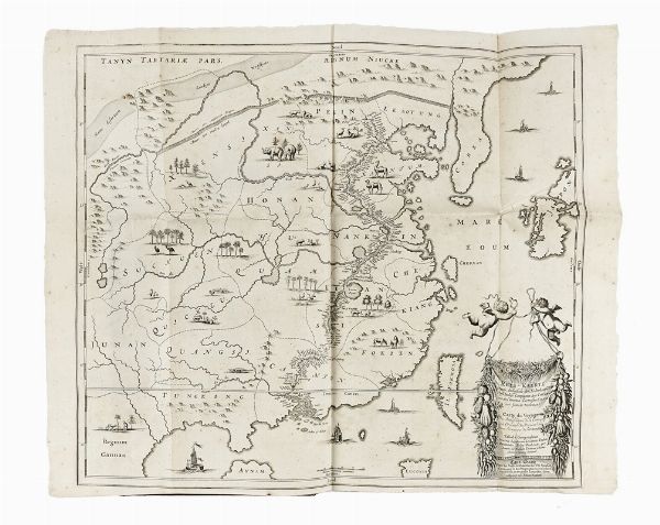 JOHAN NIEUHOF : Legatio Batavica ad magnum tartariae Chamum Sungteium, modernum Sinae imperatorem. Historiarum narratione, quae legatis in provinciis Quantung, Kiangsi, Nanking, Xantung, Peking [...] ab anno 1655 ad annum 1657 obtigerunt...  - Asta Libri, autografi e manoscritti - Associazione Nazionale - Case d'Asta italiane