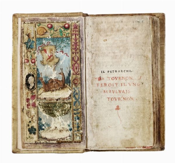 Francesco Petrarca : Il Petrarcha.  - Asta Libri, autografi e manoscritti - Associazione Nazionale - Case d'Asta italiane