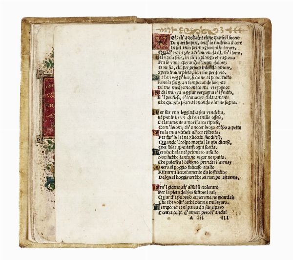 Francesco Petrarca : Il Petrarcha.  - Asta Libri, autografi e manoscritti - Associazione Nazionale - Case d'Asta italiane