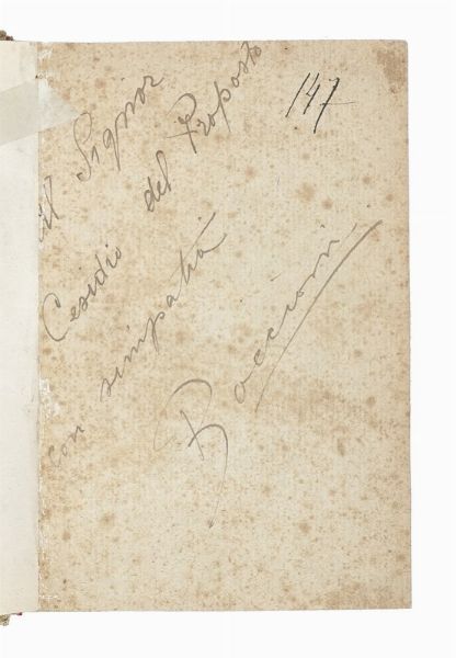 Umberto Boccioni : Vela Latina. Manifesto di Boccioni ai pittori meridionali. (Anno IV, n. 4).  - Asta Libri, autografi e manoscritti - Associazione Nazionale - Case d'Asta italiane