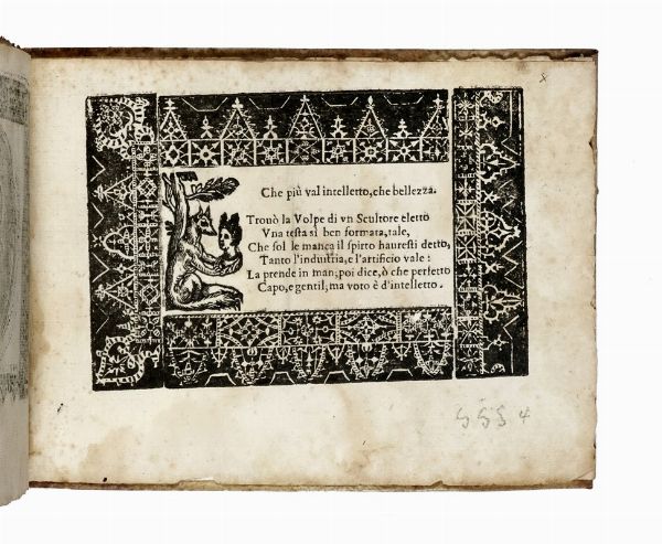 CESARE VECELLIO : Corona delle nobili et virtuose donne, libro terzo. Nel quale si dimostra in varij dissegni, tutte le sorti di mostre di punti... Aggiuntovi in questa quarta impressione molti bellissimi disegni...  - Asta Libri, autografi e manoscritti - Associazione Nazionale - Case d'Asta italiane