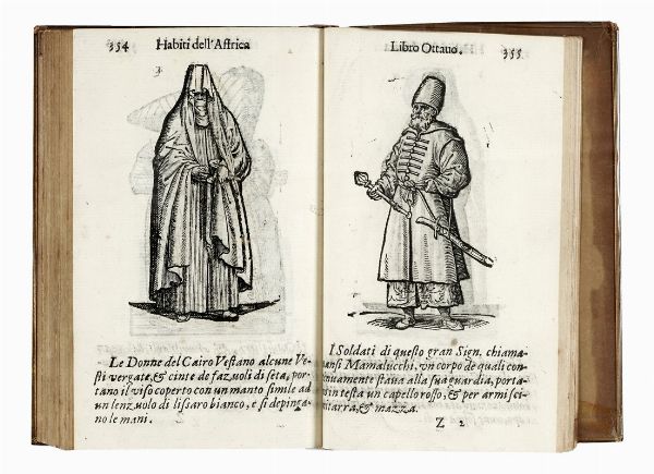 CESARE VECELLIO : Habiti antichi ouero Raccolta di figure delineate dal gran Titiano, e da Cesare Vecellio suo fratello, diligentemente intagliate, conforme alle nationi del mondo...  - Asta Libri, autografi e manoscritti - Associazione Nazionale - Case d'Asta italiane