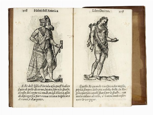 CESARE VECELLIO : Habiti antichi ouero Raccolta di figure delineate dal gran Titiano, e da Cesare Vecellio suo fratello, diligentemente intagliate, conforme alle nationi del mondo...  - Asta Libri, autografi e manoscritti - Associazione Nazionale - Case d'Asta italiane