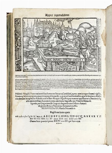 PUBLIUS VERGILIUS MARO : Vergilius cum commentarijs & figuris...  - Asta Libri, autografi e manoscritti - Associazione Nazionale - Case d'Asta italiane