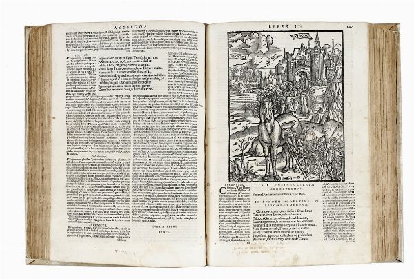 PUBLIUS VERGILIUS MARO : Opera cum Servij, Donati et Ascensij commentarijs nunc primum suae integritati restitutis...  - Asta Libri, autografi e manoscritti - Associazione Nazionale - Case d'Asta italiane