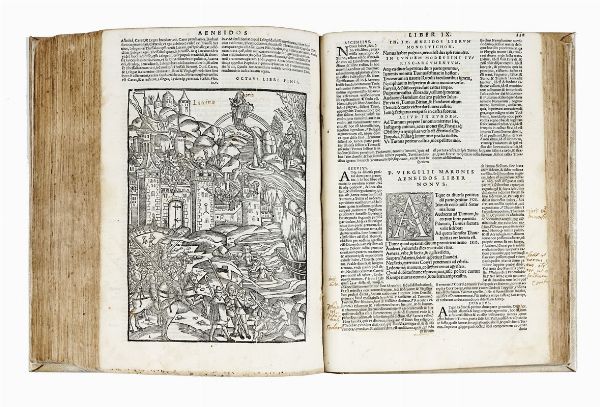 PUBLIUS VERGILIUS MARO : Opera cum Servij, Donati et Ascensij commentarijs nunc primum suae integritati restitutis...  - Asta Libri, autografi e manoscritti - Associazione Nazionale - Case d'Asta italiane
